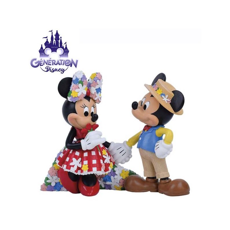 Figurine Mickey et Minnie Botanical Couture Disney Showcase