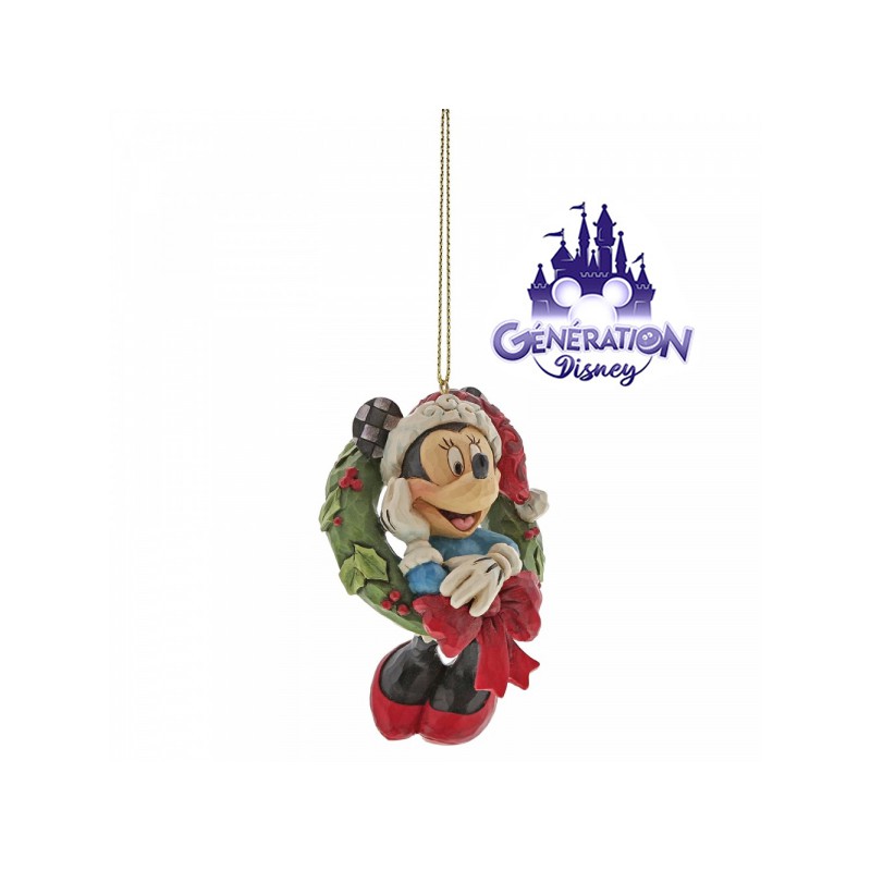 Ornement résine Minnie Noël - Enesco by Jim Shore 8cm