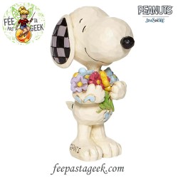 Figurine Snoopy avec fleurs...