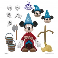 Figurine articulée de collection, Mickey l'apprenti sorcier, avec accessoires - Action Figure 18cm