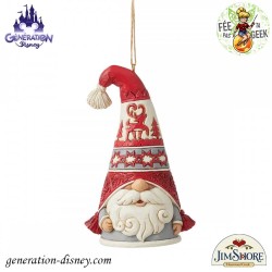 Ornement Gnome Nordic Rouge...