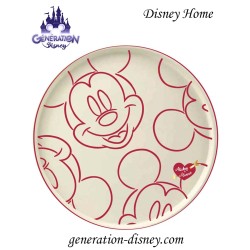 Plat rond Mickey Valentine...