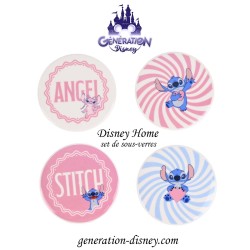 Set 4 sous-verres Stitch et...