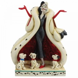 Statue résine Cruella d'Enfer et les Dalmatiens "The Cute and the Cruel"