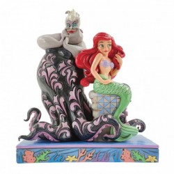 Statue résine duo Ariel et...